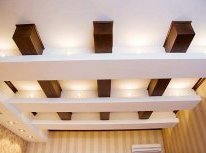 Оформление потолка гипсокартоном в японском стиле
